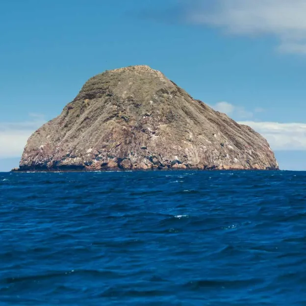 View of Pinzón Island from the ocean, Galapagos